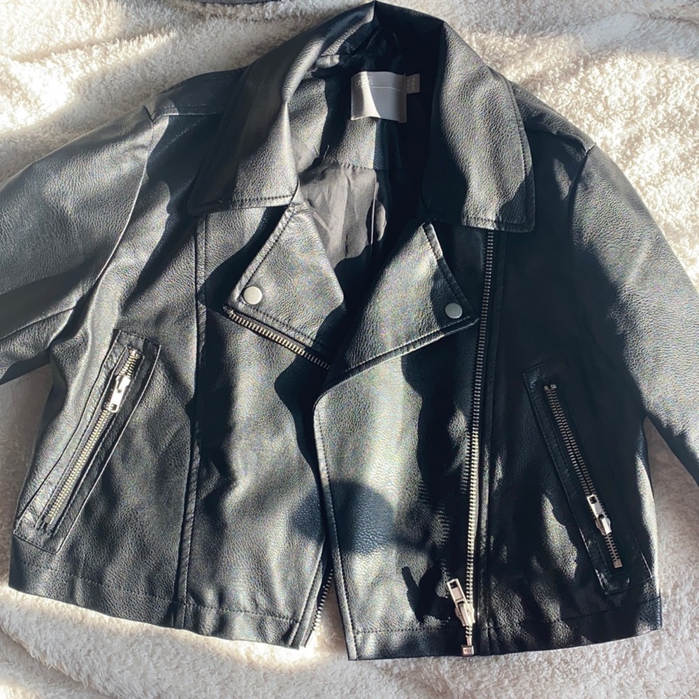 Faux leather jacket